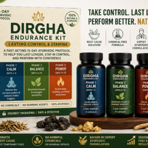 Dirgha Endurance Kit – 15-Day Ayurvedic Care for Lasting Control & Stamina