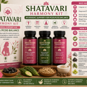 Shatavari Harmony Kit – Ayurvedic Support for PCOS/PCOD Balance